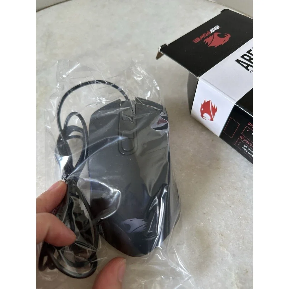 iBUYPOWER (IBP-ARES M2-MOUS) Wired LED Gaming Mouse, Multi-Color RGB, 125 Hz
